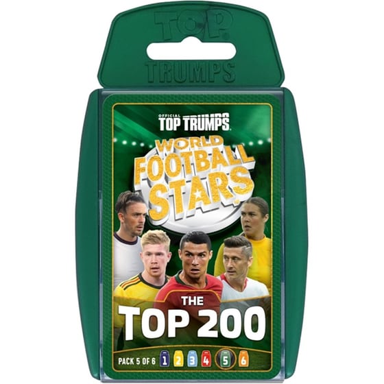 Card Game Winning Moves Top Trumps World Football Stars Top 200 - Pack 5 image 0