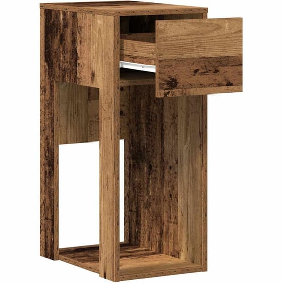Βάση Πύργου Υπολογιστή VidaXL με Συρτάρι 30x44x74 cm - Όψη Παλαιού Ξύλου image 2