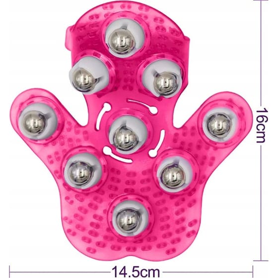 Γάντι Μασάζ Σώματος για Κυτταρίτιδα Aria Trade - Φούξια image 5