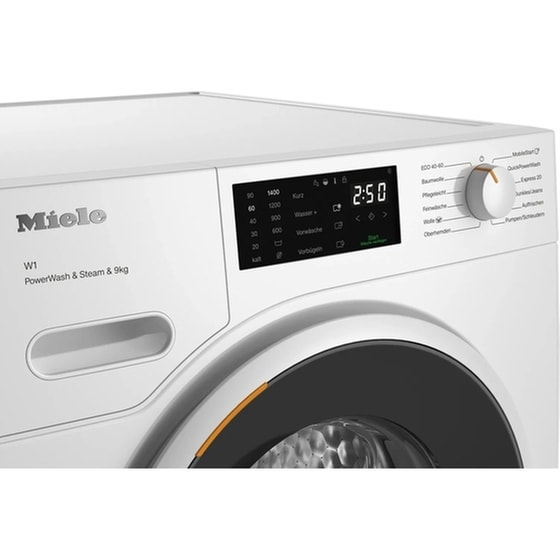 MIELE WWD380 WCS PWash&Steam 9kg 1.400 Στροφές Λευκό με Wi-Fi Πλυντήριο Ρούχων image 2
