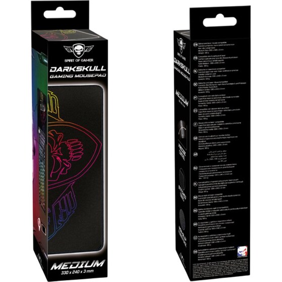 Spirit of Gamer Darkskull Gaming Mouse Pad Medium 330 mm - Μαύρο image 4