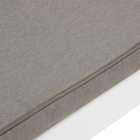 Παγκος Κήπου VidaXL με Μαξιλάρι Πλαστικός 130x65x70 cm - Λευκό image 5