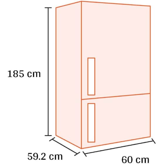 HISENSE RB390N4BFE1 Total No Frost 300 Lt Μαύρο Ψυγειοκαταψύκτης image 1