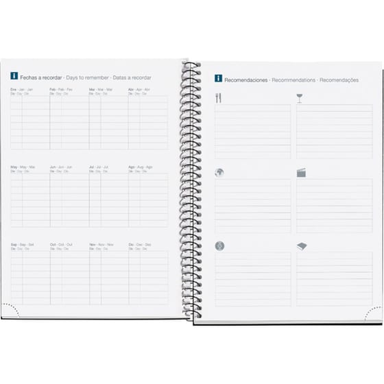 Ατζέντα Miquelrius 2023 Εβδομαδιαίο 12M A5 - Σπιράλ Spots image 4