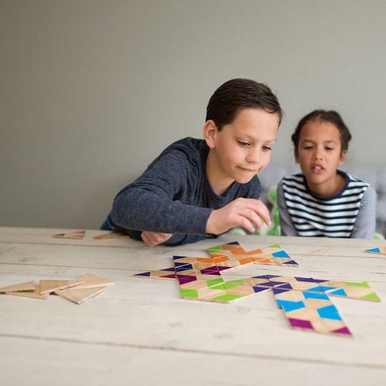 Ξύλινο Παιχνίδι BS Toys Triangle Domino image 2