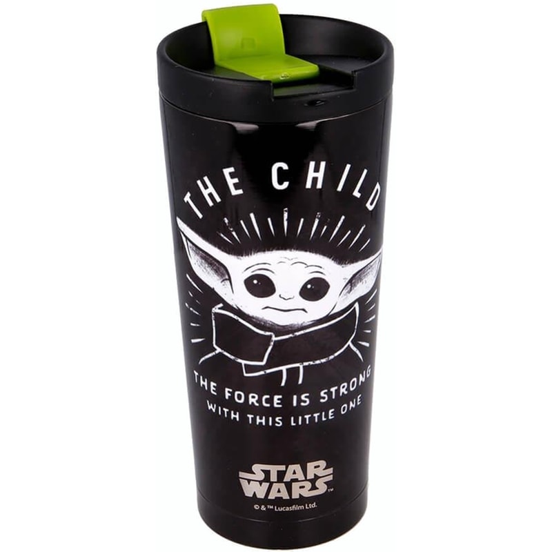 STOR Κούπα Θερμός Stor The Mandalorian Grogu Πλαστική 425 ml - Μαύρη