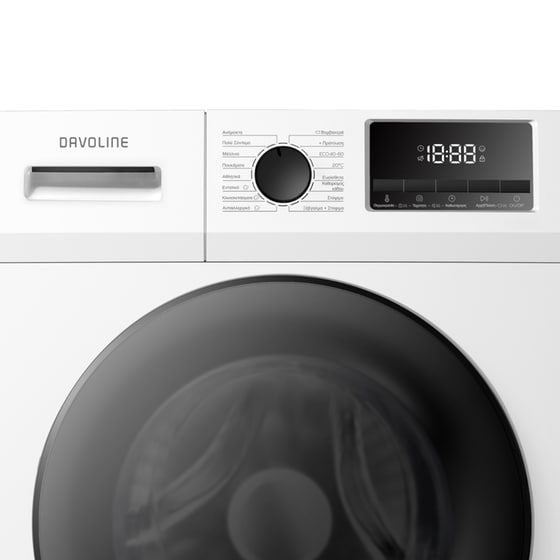 DAVOLINE F10AD 10 kg 1.400 Στροφές Λευκό Πλυντήριο Ρούχων image 2