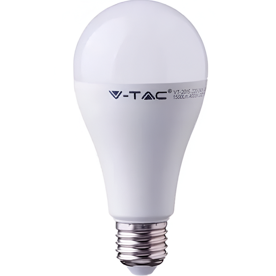 Λαμπτήρας LED V-Tac E27 A65 15W 2700K - Θερμό Λευκό image 0