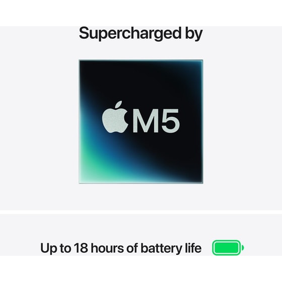 Apple MacBook Air with M5 Chip 13.6" QHD (Apple M5/16GB/1TB SSD/MacOS) Midnight image 3