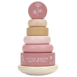 Ξύλινο Παιχνίδι Little Dutch Πυραμίδα Ταξινόμησης And Ταλάντωσης Flowers