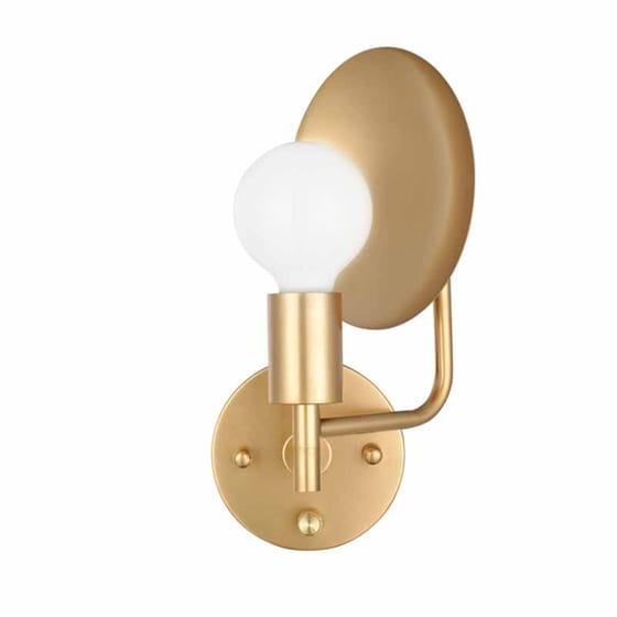 Απλίκα Τοίχου Aca Gemini V362981w Μεταλλική 16x18x30 cm - Χρυσή image 0