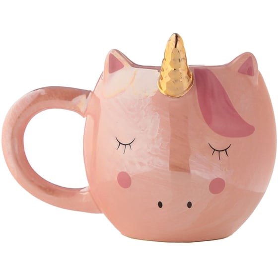 Κούπα Puckator Rainbow Unicorn Κεραμική 560 ml - Ροζ/Λευκή image 5