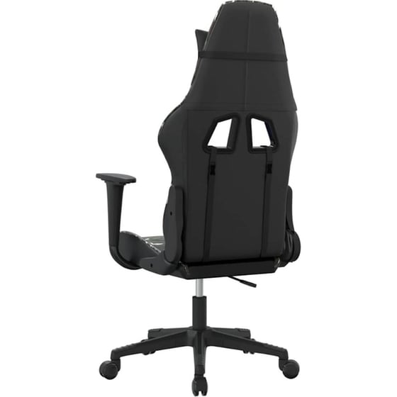 Καρέκλα Gaming VIDAXL 345456 με Ρυθμιζόμενα Μπράτσα από Τεχνητό Δέρμα - Μαύρο image 4