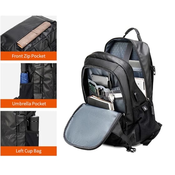 Τσάντα Laptop Arctic Hunter B00387 15.6" Αδιάβροχη - Γκρι image 1