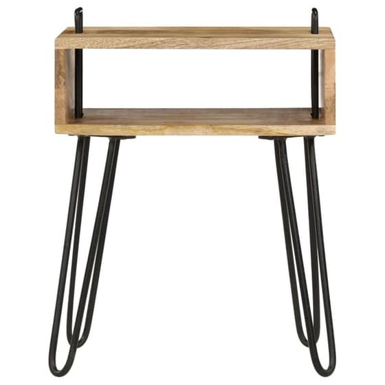 Κομοδίνο Vidaxl Από Μασίφ Ξύλο Μάνγκο 40x34x47 cm - Φυσικό image 1