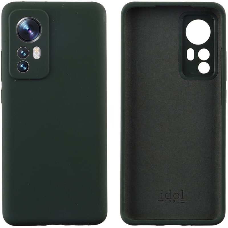 IDOL1991 Θήκη Xiaomi Xiaomi 12/Xiaomi 12X - Idol1991 Velvet TPU Full Cmera Protection - Dark Green