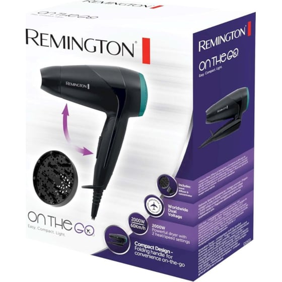 Σεσουάρ Μαλλιών Remington D1500 On The Go Μαύρο image 6