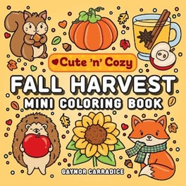 Fall Harvest Mini Coloring Book