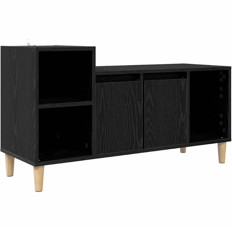 Έπιπλο Τηλεόρασης VidaXL 100 x 35 x 55 cm - Μαύρη Οξιά