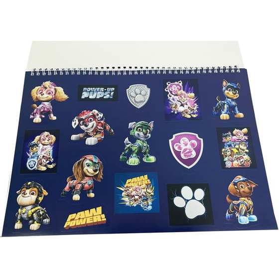 Μπλοκ Ζωγραφικής Gim 23x33 με Αυτοκόλλητα Paw Patrol 40 Φύλλων image 1