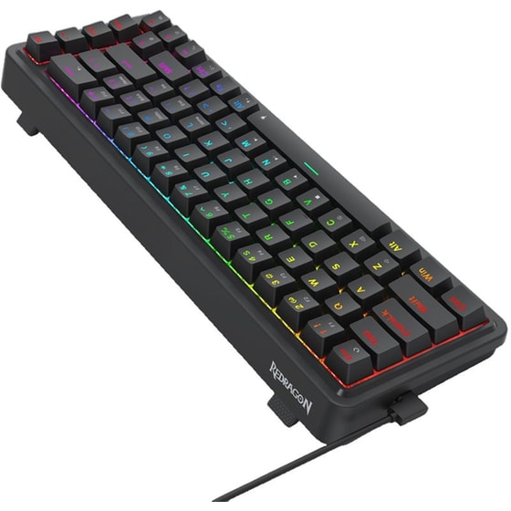 Redragon K709 Gaming Μηχανικό Ενσύρματο USB Πληκτρολόγιο RGB Μαύρο (US) image 4