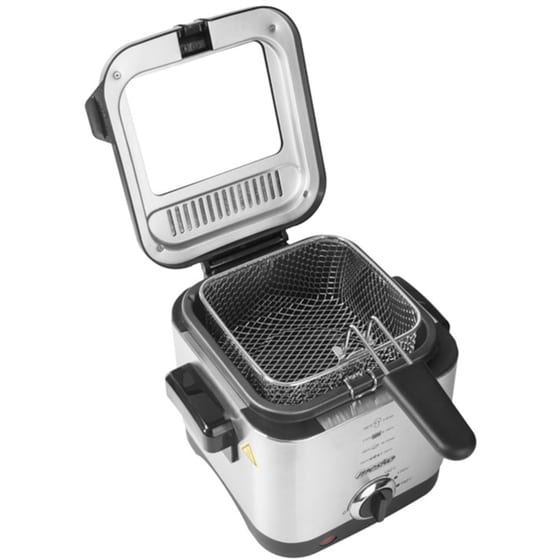 MESKO MS-4910 με Καπάκι 900 W 1.5 L Inox Φριτέζα Λαδιού image 1