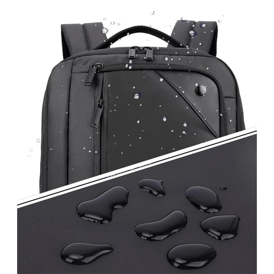 Τσάντα Laptop Arctic Hunter 1500346-BK 15.6" Αδιάβροχη - Μαύρο image 4