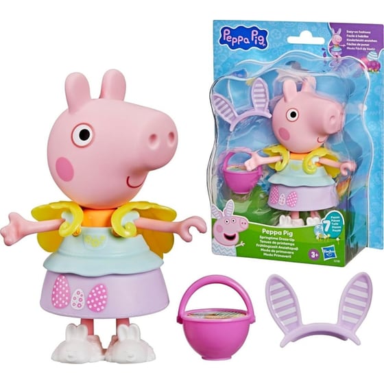 Hasbro Φιγούρα Peppa Pig Spring Dressing με 6 Αξεσουάρ (G2180) image 1