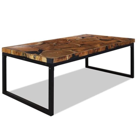 Τραπεζάκι Σαλονιού VidaXL από Ξύλο Teak 110x60x40cm - Καφέ image 1