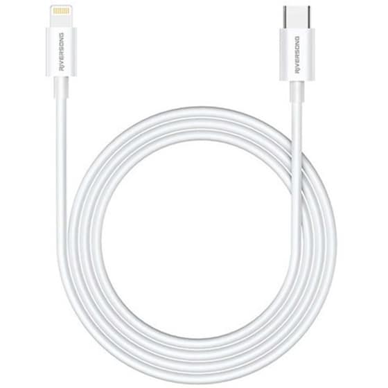 Καλώδιο Rirversong Lightning σε USB-C 1m - Λευκό image 1