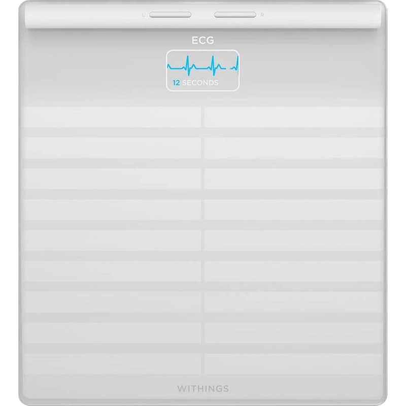 WITHINGS Withings Body Scan Wifi Ζυγαριά Με Ηκγ, Λιπομετρητή Και Ανίχνευση Περιφερικής Νευροπάθειας White