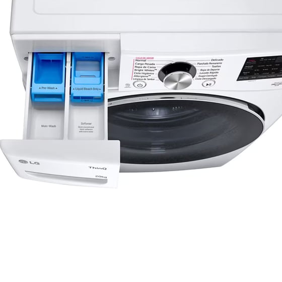 LG F0P3CYV2W 20 kg 1.000 Στροφές Λευκό με Wi-Fi Πλυντήριο Ρούχων image 3