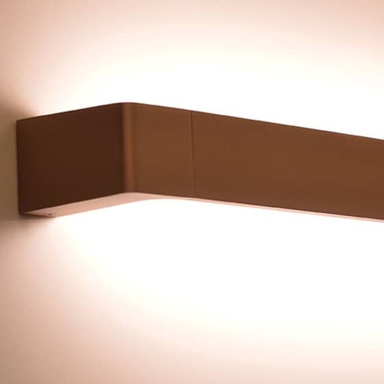 Απλίκα Τοίχου Led Aca Foga Zd810412ledgd από Αλουμίνιο 60x10.5x6.35 cm - Χρυσή image 2