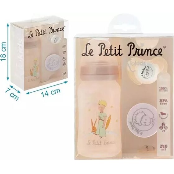 Kiokids Σετ Μπιμπερό 240ml Πιπίλα Και Κλιπ Le Petit Prince 6+ Μηνών image 2