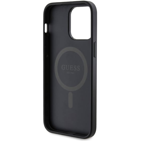 Θήκη Apple iPhone 14 Pro Max - Guess 4g Logo Collection Magsafe Ring Stand Hard Case - Μαύρο image 7