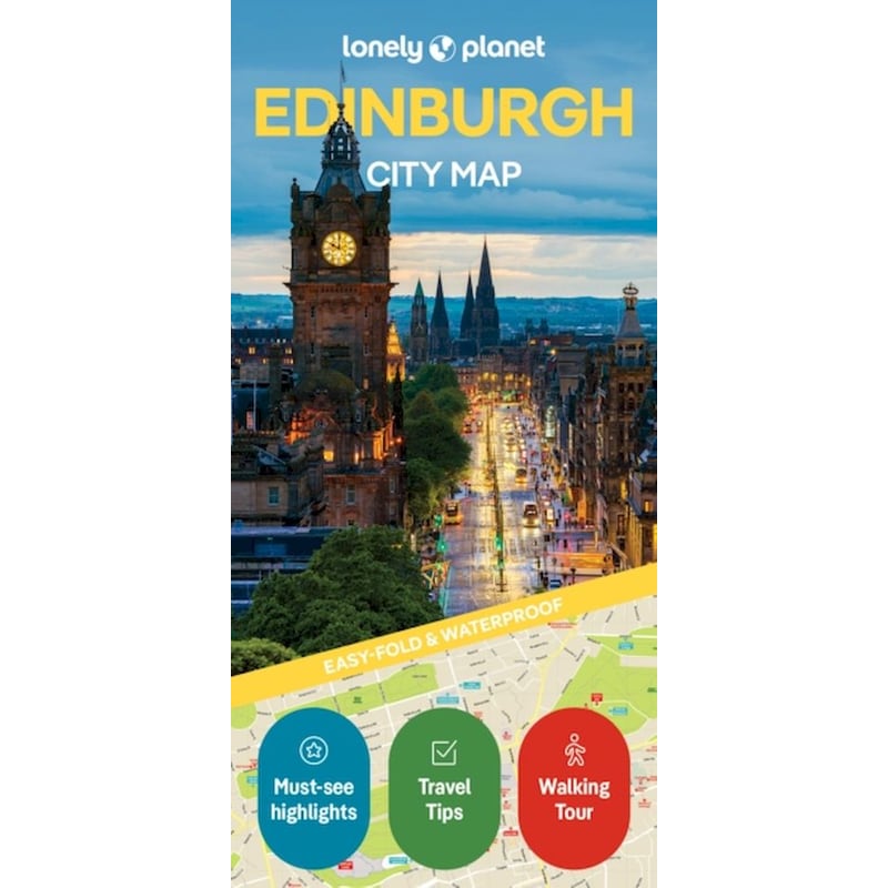 Lonely Planet Edinburgh City Map φωτογραφία