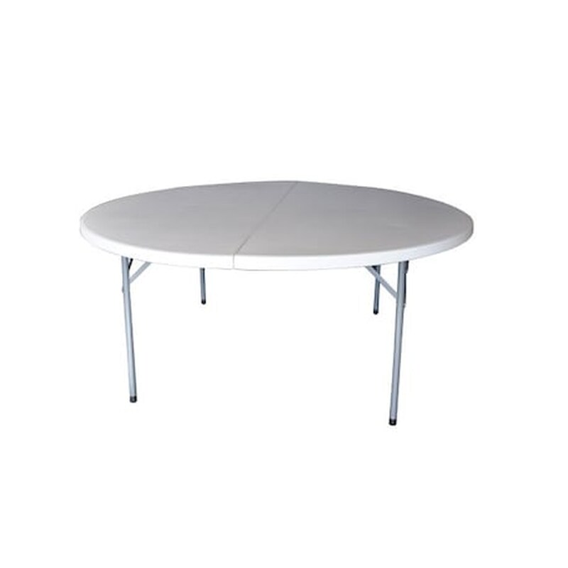 Τραπέζι Εξωτερικού Χώρου Woodwell Πτυσσόμενο Από Πλαστικό 153x153x74 cm- Λευκο