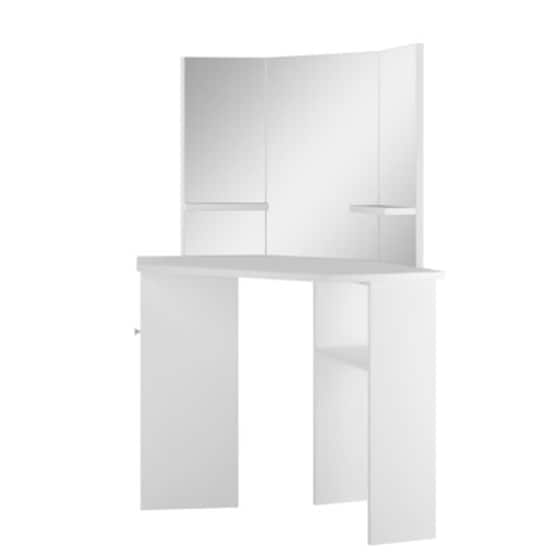 Vidaxl Μπουντουάρ Γωνιακό Λευκό image 4