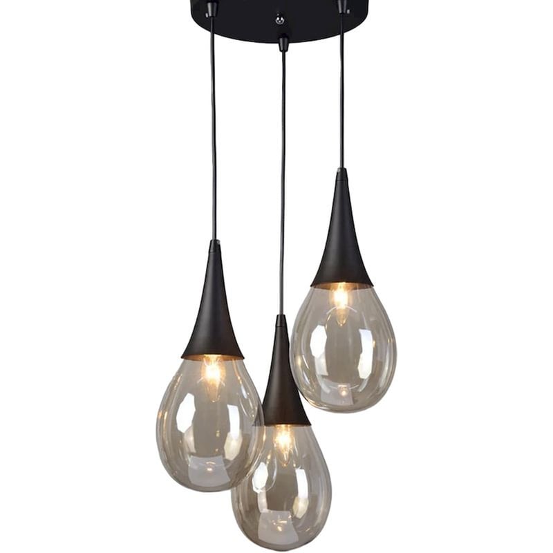 Φωτιστικό Οροφής Τρίφωτο Aca Atena Od53423rbk Μεταλλικό - Μαύρο ACA DECOR