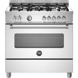 BERTAZZONI MAS95C1EXC 86 Lt Inox Μεικτή Κουζίνα Αερίου