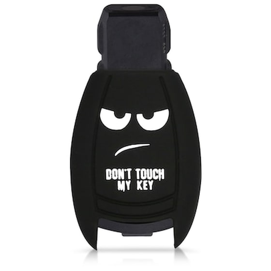 Kw Θήκη Κλειδιού Mercedes Benz - Σιλικόνη - 3 Κουμπιά - White / Black (42889.01) image 2