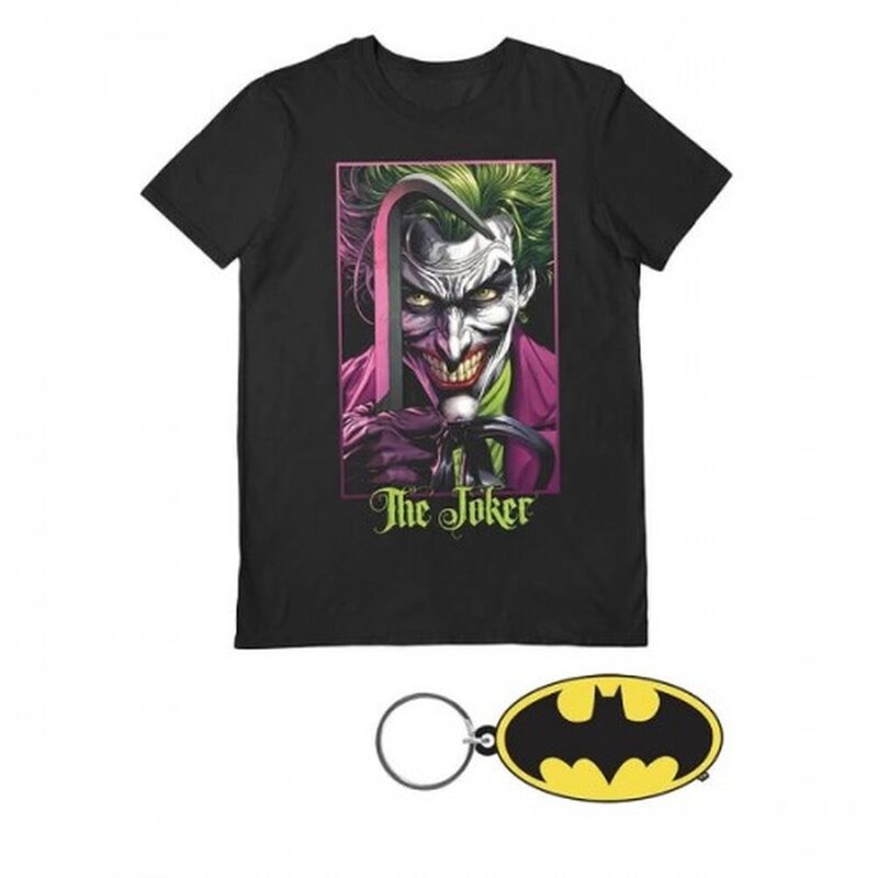 T-shirt Joker Gift Set Με Μπρελοκ - Dc