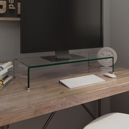 Vidaxl Βάση Τηλεόρασης/Οθόνης Γυάλινη 70x30x13 cm - Διάφανη
