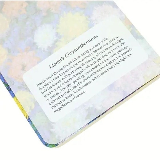 Τετράδιο Paperblanks Ruled A4 Monet Chrysanthemums image 3