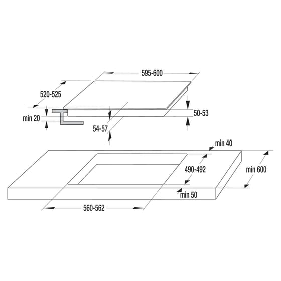 GORENJE BOS6737E06BG & ECT43X 77 Lt Μαύρο Eντοιχιζόμενο Σετ Φούρνος και Εστία image 8