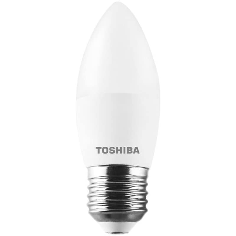 TOSHIBA Λαμπτήρας LED Toshiba C37 E27 4.7W 4000K - Φυσικό Λευκό
