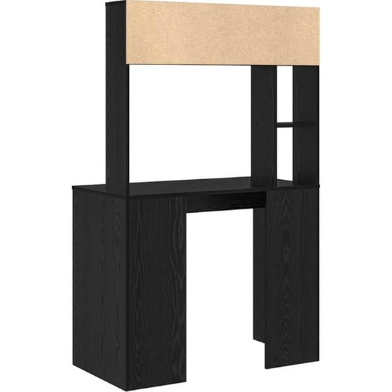 Γραφείο VidaXL από Επεξεργασμένο Ξύλο 91x50x149 cm - Μαύρη Οξιά image 5