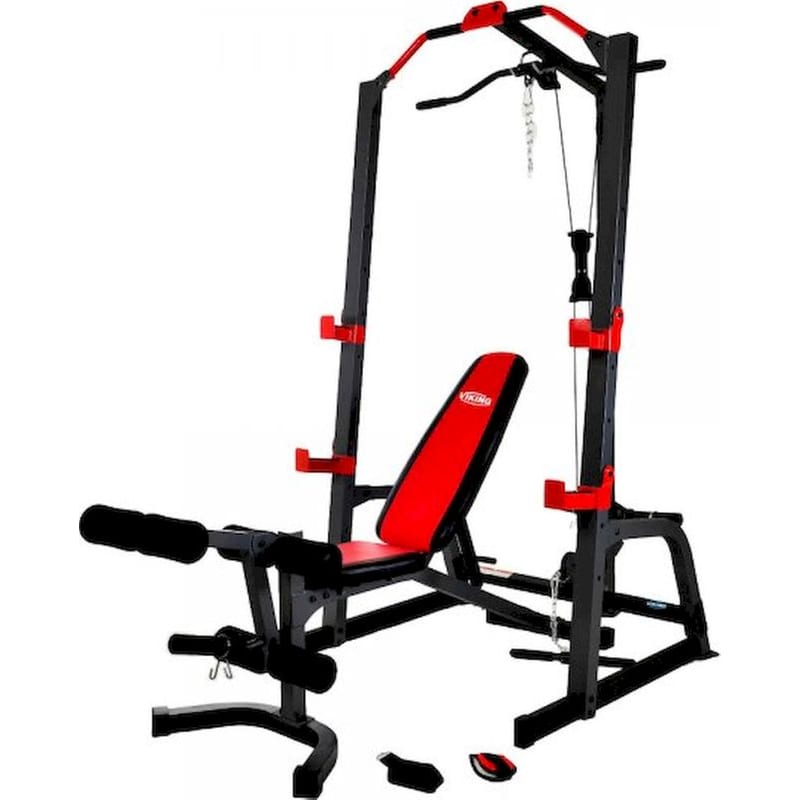 VIKING Πολυόργανο Viking W-885 Power Rack - Μαύρο/ Κόκκινο