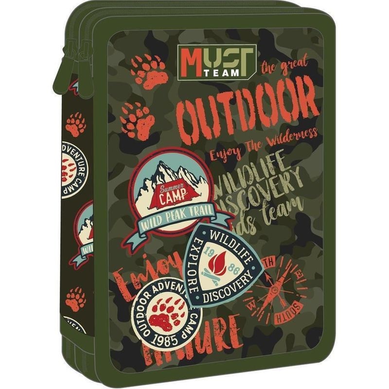 Κασετίνα Παραλληλόγραμμη Γεμάτη Must Team Outdoor Adventure