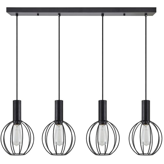 Φωτιστικό Οροφής Πολύφωτο Homelighting 77-8539 Μεταλλικό - Μαύρο image 0